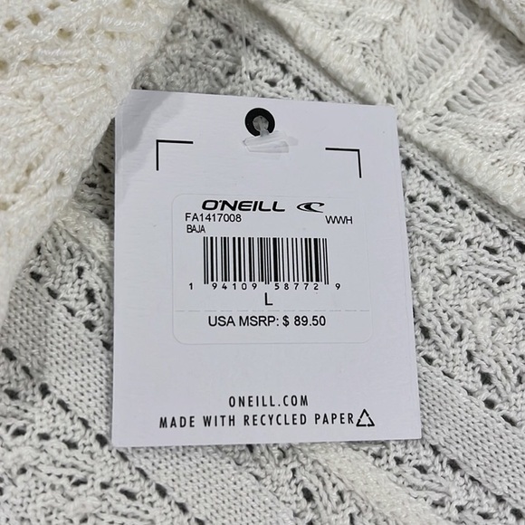 NWT O’ Neill Baja Cardigan Sweater - Picture 4 of 7